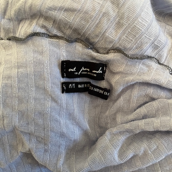 Out From Under Jesse Light Blue Lettuce-Edge Long Sleeve T-Shirt Top - Picture 6 of 7